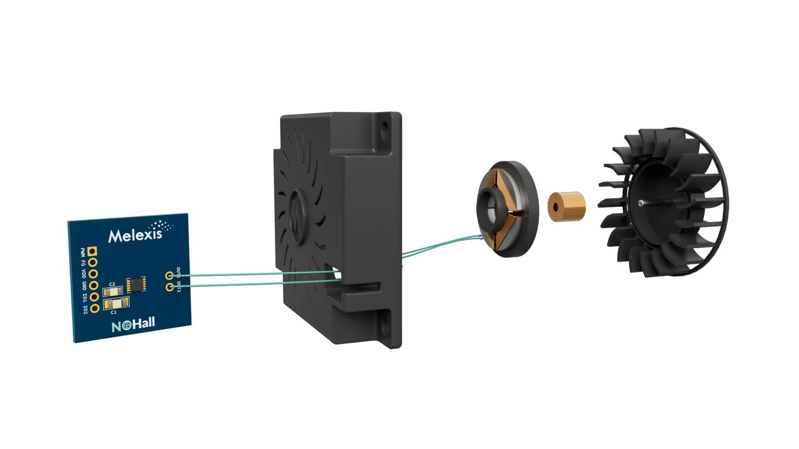 ‘NoHall’无霍尔技术迈来芯30-60W无感单线圈无刷直流（BLDC) 电机驱动器