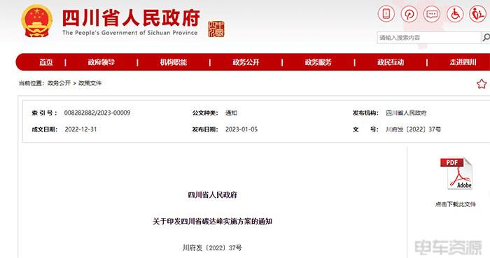 四川：到2030年，新增新能源、清洁能源动力的交通工具比例达到40%