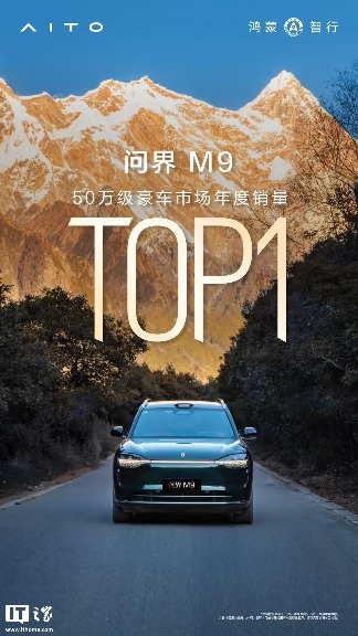 问界M9获50万豪华车市场年度销量冠军