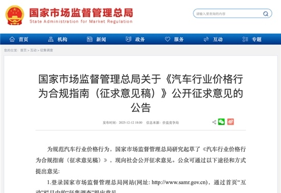 中国汽车产业转型关键年：2025监管升级遏制内卷式竞争