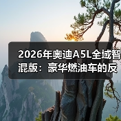 2026年奥迪A5L全域智混版：豪华燃油车的反常识拐点（图2）