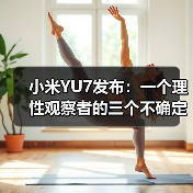 小米YU7发布：一个理性观察者的三个不确定判断（图3）