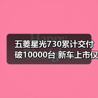 五菱星光730累计交付破10000台 新车上市仅12天(图3) 五菱星光730累计交付破10000台 新车上市仅12天(图3)
