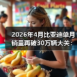 2026年4月比亚迪单月销量再破30万辆大关：这次谁在焦虑？（图3）