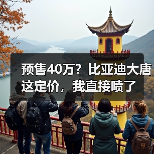 预售40万?比亚迪大唐这定价,我直接喷了(图3) 预售40万?比亚迪大唐这定价,我直接喷了(图3)