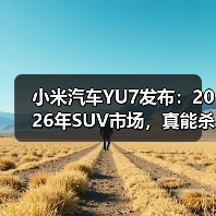 小米汽车YU7发布:2026年SUV市场,真能杀出血路?(图1) 小米汽车YU7发布:2026年SUV市场,真能杀出血路?(图1)