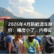2026年4月新能源车降价:幅度小了,内卷却没停(图1) 2026年4月新能源车降价:幅度小了,内卷却没停(图1)