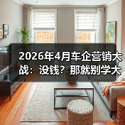 2026年4月车企营销大战:没钱?那就别学大厂烧钱(图4) 2026年4月车企营销大战:没钱?那就别学大厂烧钱(图4)