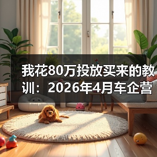 我花80万投放买来的教训:2026年4月车企营销大战如何提前锁定胜局?(图2) 我花80万投放买来的教训:2026年4月车企营销大战如何提前锁定胜局?(图2)