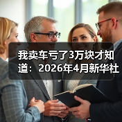 我卖车亏了3万块才知道：2026年4月新华社报道汽车以旧换新成绩斐然（图3）