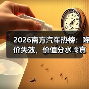 2026南方汽车热榜:降价失效,价值分水岭真的来了吗?(图2) 2026南方汽车热榜:降价失效,价值分水岭真的来了吗?(图2)