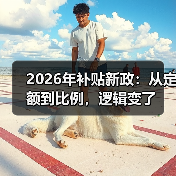 2026年补贴新政:从定额到比例,逻辑变了(图1) 2026年补贴新政:从定额到比例,逻辑变了(图1)