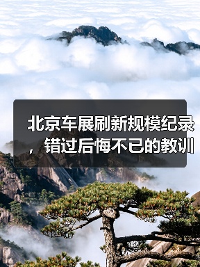 北京车展刷新规模纪录,错过后悔不已的教训你必须知道!(图2) 北京车展刷新规模纪录,错过后悔不已的教训你必须知道!(图2)