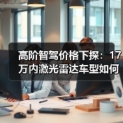 高阶智驾价格下探:17万内激光雷达车型如何改变市场格局?(图4) 高阶智驾价格下探:17万内激光雷达车型如何改变市场格局?(图4)