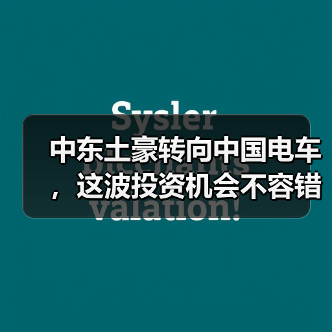 中东土豪转向中国电车，这波投资机会不容错过（图2）