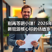 别再等蔚小理!2026年新能源核心标的估值重制来了(图4) 别再等蔚小理!2026年新能源核心标的估值重制来了(图4)