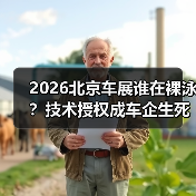 2026北京车展谁在裸泳?技术授权成车企生死战(图4) 2026北京车展谁在裸泳?技术授权成车企生死战(图4)