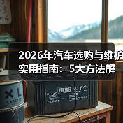 2026年汽车选购与维护实用指南:5大方法解决您的问题(图4) 2026年汽车选购与维护实用指南:5大方法解决您的问题(图4)