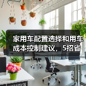 家用车配置选择和用车成本控制建议,5招省钱又省心(图4) 家用车配置选择和用车成本控制建议,5招省钱又省心(图4)
