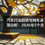 汽车行业趋势与购车决策分析:2026年5个方法帮你果断选车(图3) 汽车行业趋势与购车决策分析:2026年5个方法帮你果断选车(图3)
