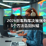 2026新车购车决策指南:5个方法告别纠结(图1) 2026新车购车决策指南:5个方法告别纠结(图1)