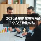2026新车购车决策指南:5个方法告别纠结(图2) 2026新车购车决策指南:5个方法告别纠结(图2)