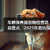 车辆保养易忽略检查项目盘点,2025年避坑指南(图1) 车辆保养易忽略检查项目盘点,2025年避坑指南(图1)