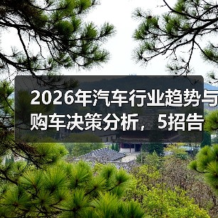 2026年汽车行业趋势与购车决策分析,5招告别纠结(图2) 2026年汽车行业趋势与购车决策分析,5招告别纠结(图2)