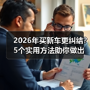 2026年买新车更纠结?5个实用方法助你做出正确购车决策(图1) 2026年买新车更纠结?5个实用方法助你做出正确购车决策(图1)