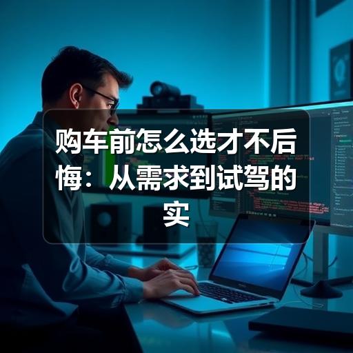 购车前怎么选才不后悔:从需求到试驾的实用指南