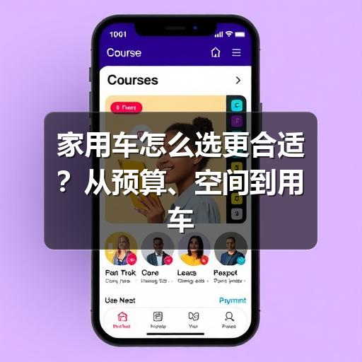 家用车怎么选更合适?从预算、空间到用车成本的实用建议