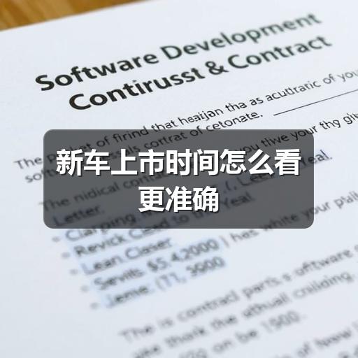 新车上市时间怎么看更准确