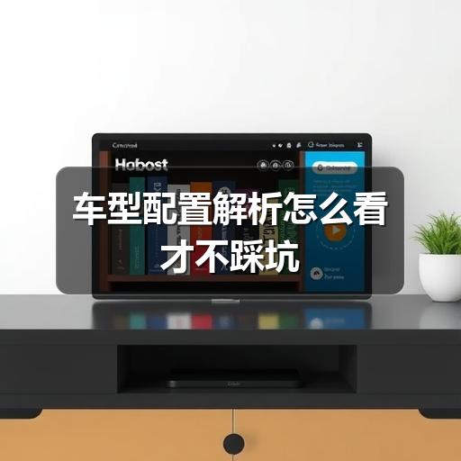 车型配置解析怎么看才不踩坑