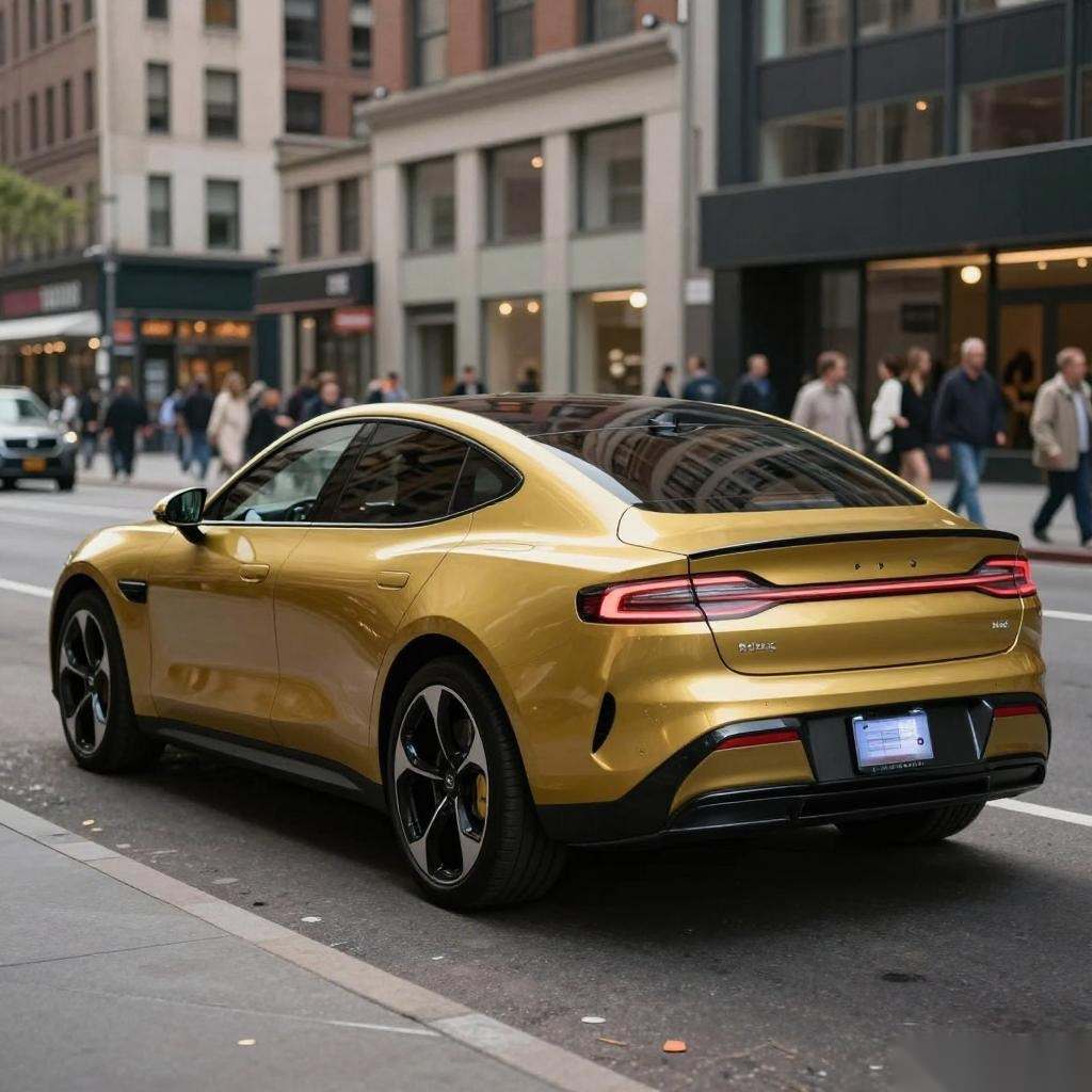 极星2025款Polestar 4实车发布 单电机版电池升级至100kWh