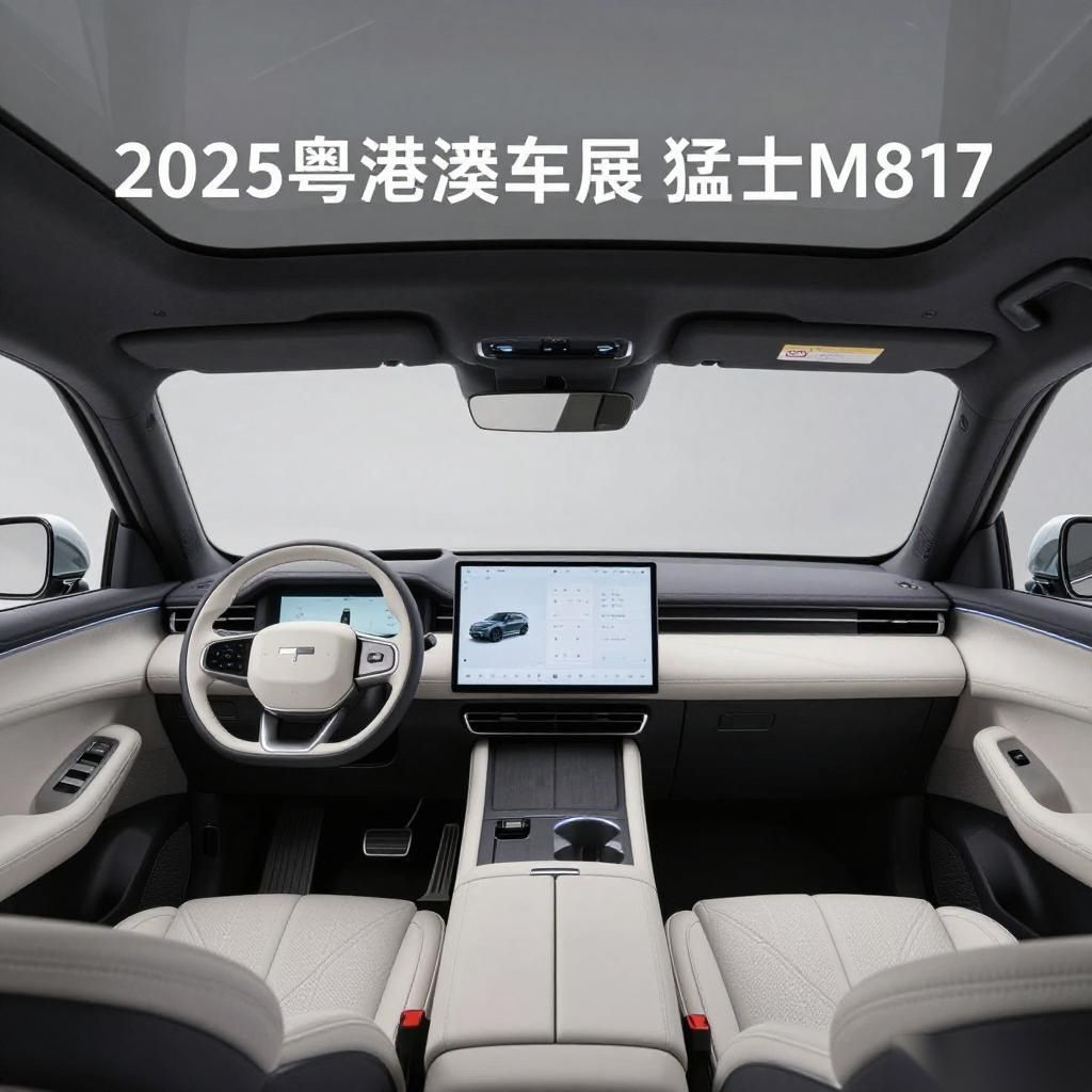 2025粤港澳车展：猛士M817内饰发布 搭载华为鸿