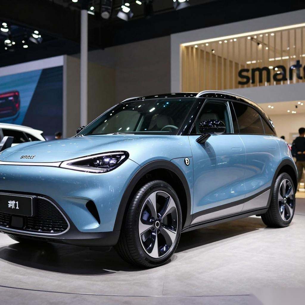 2025粤港澳车展：新款smart精灵#1上市 售价15.4