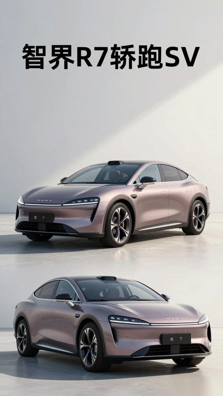 智界R7轿跑SUV外观解析 售价30-40万竞争特斯拉Model Y