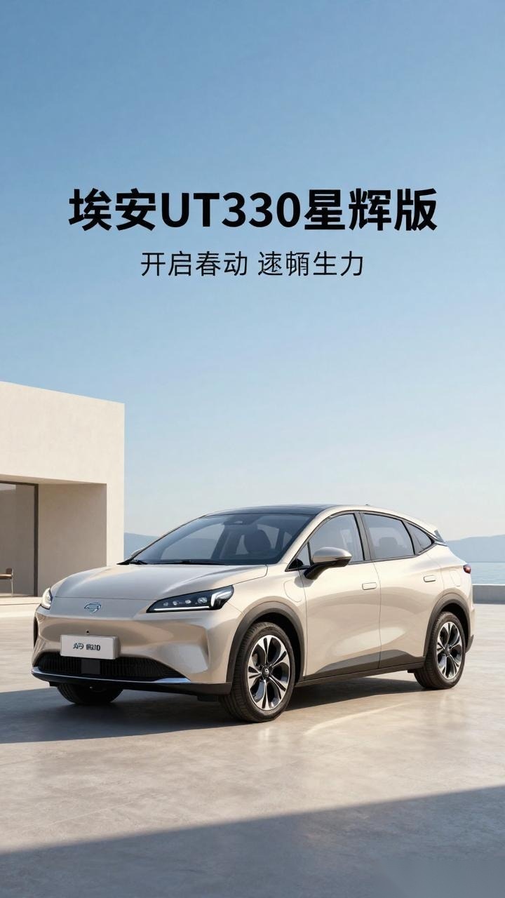 售价7.38万 埃安UT330星辉版上市 售价7.38万 埃安UT330星辉版上市